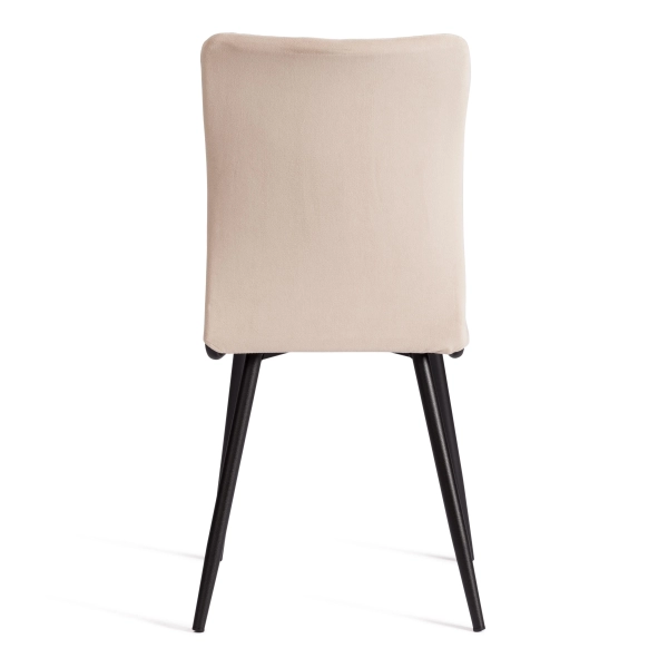 Стул обеденный La Rousse бежевый, ткань и металл, мягкое сиденье, без подлокотников