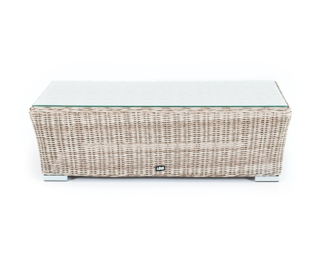 "Капучино" журнальный столик из искусственного ротанга, цвет бежевый