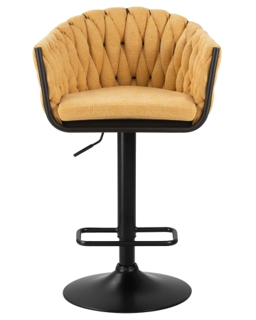 Набор 2 шт Стул барный LEON, желтая ткань (LAR 275-8)
