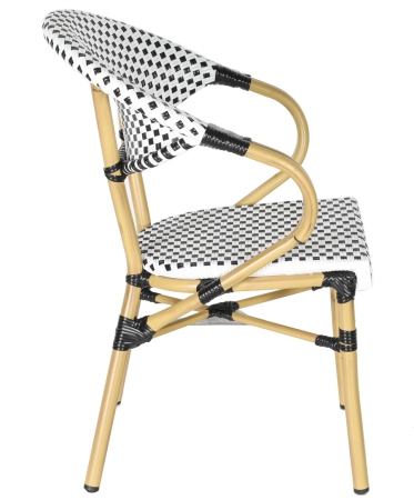 "Грас" плетеный стул из искусственного ротанга, черный