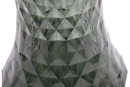 Стул-пуф Stone прозрачный серый