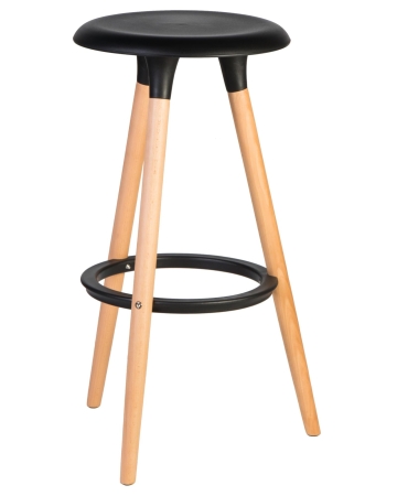 Набор 4 шт Табурет барный ROYCE, ножки светлый бук черный (B-03)