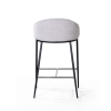 Полубарный стул Barkley микровелюр серый