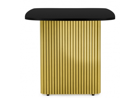 Стол деревянный Бавария B 160 х 90 черная пленка шагрень, золото