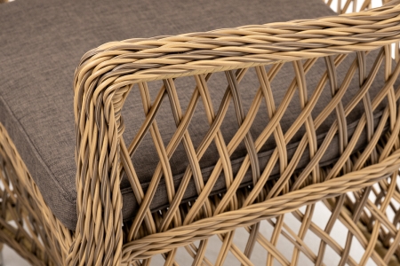 "Латте" обеденная группа плетеная, цвет соломенный