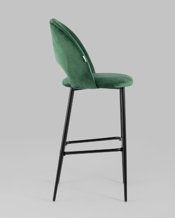 Стул барный Меган велюр зеленый 2 шт.