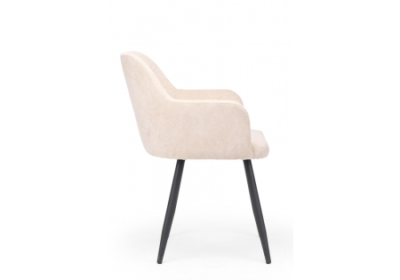 Стул на металлокаркасе Инфини 360 латте (ocean 003),  черный