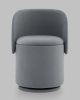 Пуф-трансформер Таунсвилл вращающийся с ящиком велюр серый