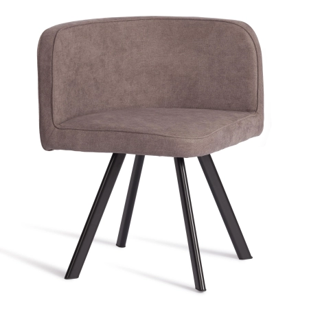 Комплект (стол, 4 стула) QUADRON (mod. PT14) темно-серый