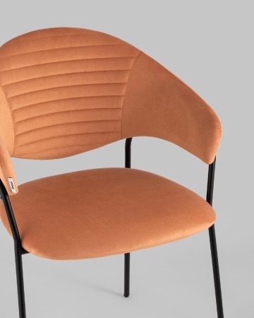 Стул Алексис велюр оранжевый 2 шт.