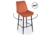 Барный стул Седа 360 терракотовый (zd 432), черный np
