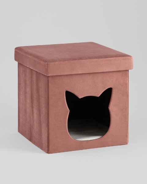 Пуф складной с ящиком Store Pet розовый Пуф складной с ящиком Store Pet розовый