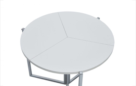 Складной стол B2389 D90 белый