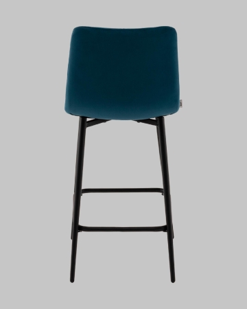 Стул полубарный Одди Diamond велюр синий