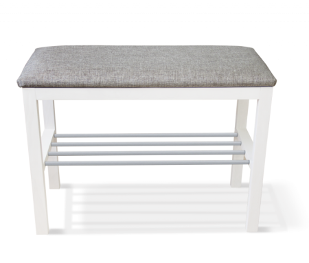 Банкетка Альберо SHT-B2 беленый, кедровый, алюминий металл