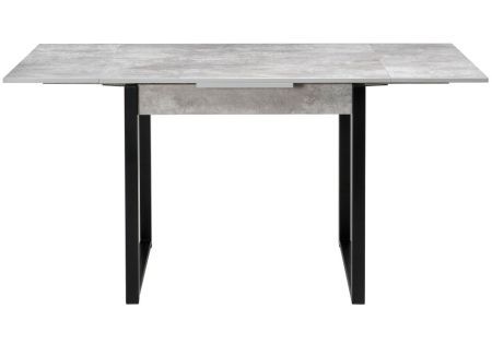 Стол деревянный Форли бетон, черный матовый