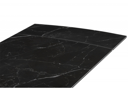 Керамический стол Комильфо 120x80 черный мрамор, черный