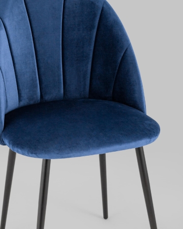 Стул Логан NEW велюр синий 2 шт Стул Логан NEW велюр синий 2 шт