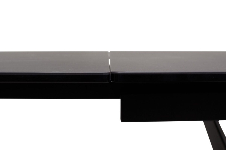 Стол RIETI 200 NERO KL-116 черный мрамор матовый, итальянская керамика, черный каркас