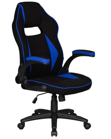 Кресло игровое RICK черно-синяя ткань