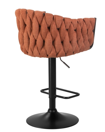 Стул барный LEON оранжевая ткань LAR 275-27 Стул барный LEON оранжевая ткань LAR 275-27