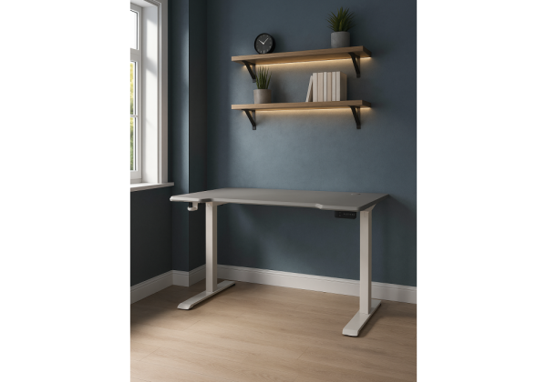 Компьютерный стол Маркос 140х80 светло-серый, белый Компьютерный стол Маркос 140х80 светло-серый, белый