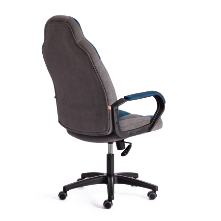 Кресло NEO 2 флок, серый и синий