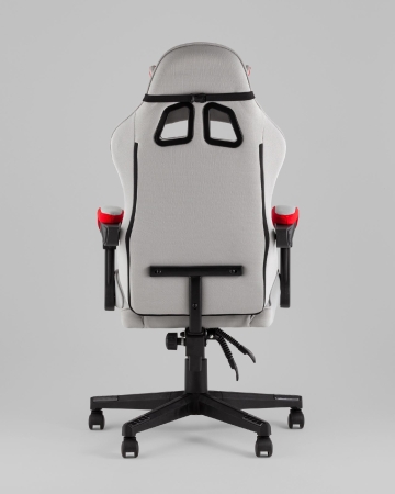 Кресло спортивное Phantom TopChairs ткань серо-красный