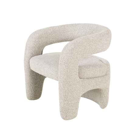 Кресло лаунж Bones серебристый