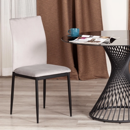 Стул CAPRI (mod. 39) серый, черный