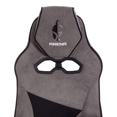 Кресло ARENA флок, серый и черный