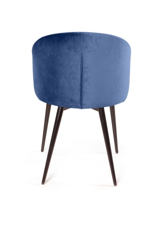 Стул Mont Blanc, бархат синий, черный конус Стул Mont Blanc, бархат синий, черный конус