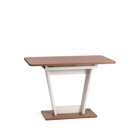 Стол обеденный FOX раздвижной, дерево, темное дерево, белый