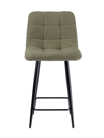 Стул полубарный Base экомех зеленый HUSH 617 60см