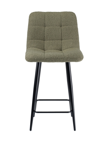 Стул полубарный Base экомех зеленый HUSH 617 60см