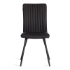 Стул обеденный Monte Carlo черный, экокожа и металл, мягкое сиденье, без подлокотников