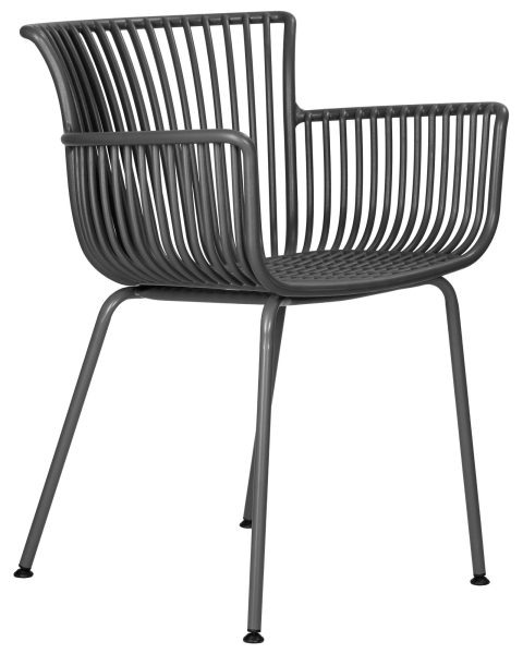 Набор 4 шт Стул обеденный ROSS, темно-серый (GR-04) без подушки