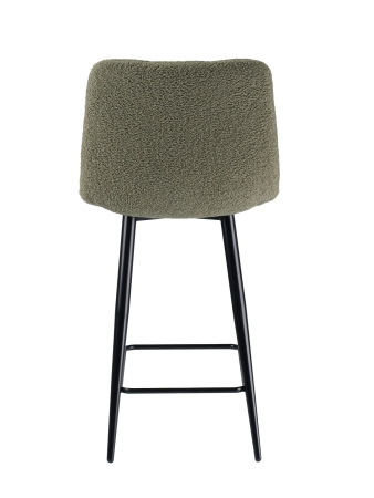 Стул полубарный Base экомех зеленый HUSH 617 60см