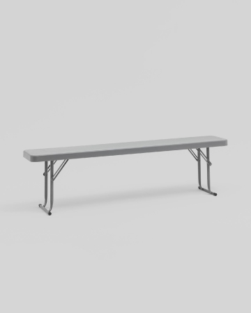 Скамейка складная Кейт 152*25*42 см серая