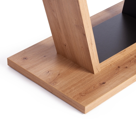 Стол обеденный VOX раздвижной, ЛДСП, дуб артисан, графит