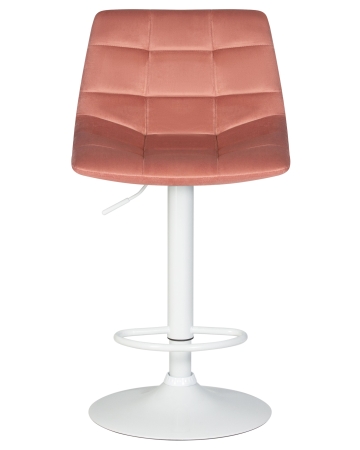 Стул барный TAILOR белый пудрово-розовый велюр MJ9-32