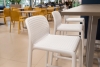 Стул пластиковый барный Lido белый