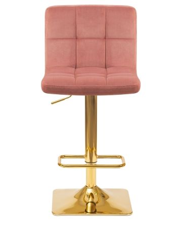 Стул барный GOLDIE пудрово-розовый велюр MJ9-32