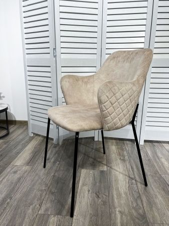 Стул AMARETTO VBP206 античный светло-бежевый, черный каркас Стул AMARETTO VBP206 античный светло-бежевый, черный каркас