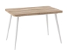 Стол раздвижной БОРГ RADIAL-120(160)х80 светлое дерево, белый