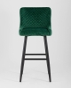 Стул барный Ститч велюр изумрудный