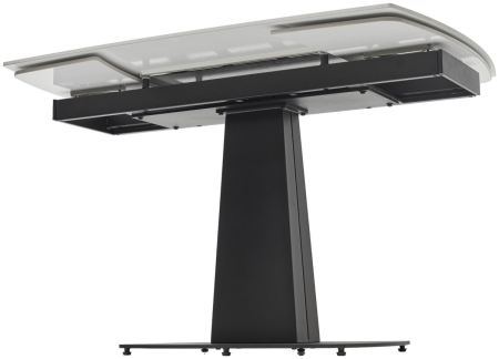 Стол BALDE 140 MATT WHITE MARBLE SOLID CERAMIC, BLACK