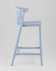Стул полубарный Campo пластик голубой