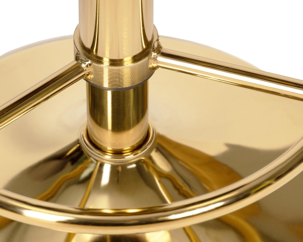 Набор 2 шт Табурет барный BRUNO GOLD, черный велюр (MJ9-101)