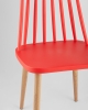 Стул Морган пластиковый красный 4 шт.